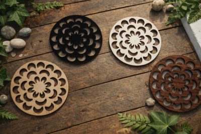 Félhold Mintás Poháralátét