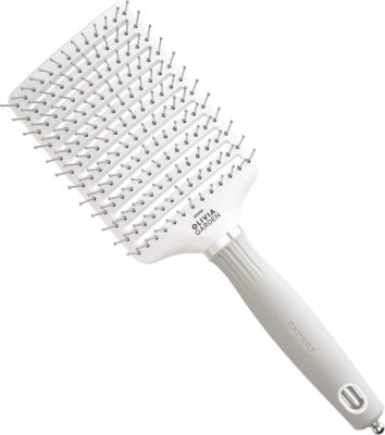 Olivia Garden Expert Care Vent White & Grey nylon sörtés hajkefe, Large