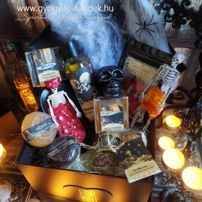 Horror ajándékcsomag Csonti SPA wellnes ajándékbox nem csak Halloween kedvelőknek