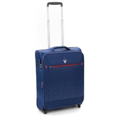 Roncato Crosslite kék S 2 kerekes bőrönd, kabinbőrönd