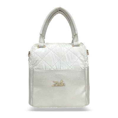 Zellia Női Hátizsák 24136 Ekrü Steppelt - Betűs Anyag -