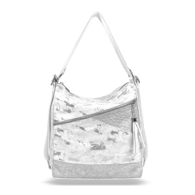 Zellia Női Válltáska/Hátizsáká Alakítható 24140 Ezüst - D2-Strus -