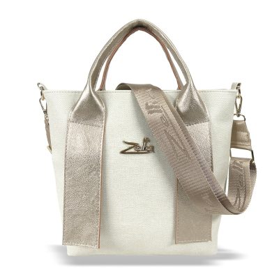 Zellia Női Kézitáska 25010 Beige-Arany - Pearl-Brw -