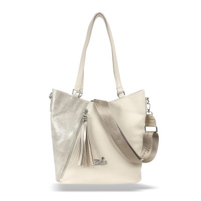 Zellia Női Válltáska 24167 Beige-Arany - Ch -