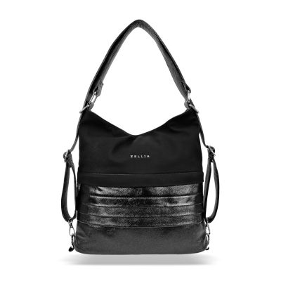 Zellia Női Válltáska/Hátizsáká Alakítható Hz-111 Fekete - D217 -