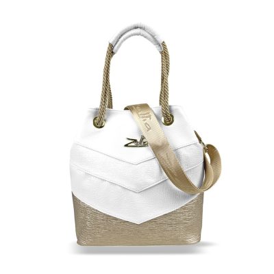 Zellia Női Válltáska 24056 Fehér-Arany - Groove-Shiny -