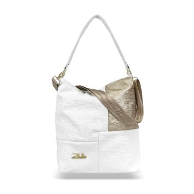 Zellia Női Válltáska Zlb111 Fehér-Arany - Groove -