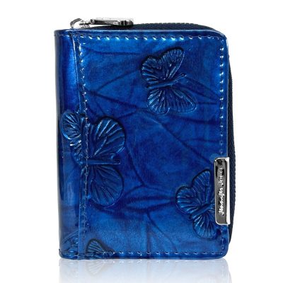 Jennifer Jones Női Bőr Pénzt 5262-14 Kék Pillangó - Mini
