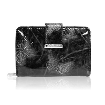 Jennifer Jones Női Bőr Pénztárca 5198-14 Fekete - Pillangós