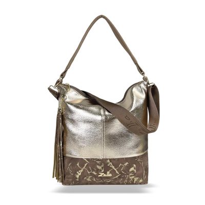 Zellia Női Válltáska Zlb213 Taupe-Arany - Leaf -