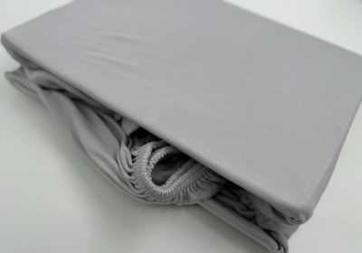 Infiniza Bambuszos Gumis jersey lepedő - szürke - 100x200 cm