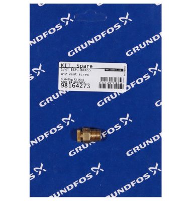 Spare, air vent screw 1/4" BSP. brass