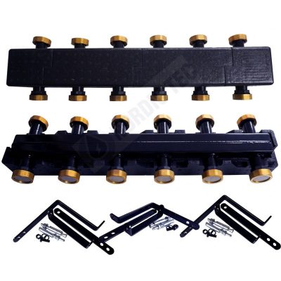 Padlófűtés szivattyúcsoportok elosztója 3 körhöz