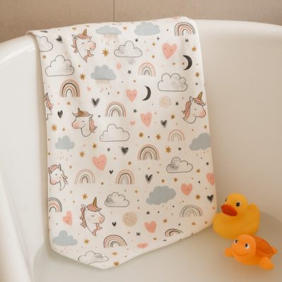 Babakifogó Egyszarvú 100 % pamut