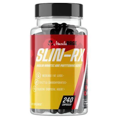 SLIN-RX™ - Izomépítés & Zsírégetés Egyszerre - Inzulinérzékenységet Fokozó - 240 Kapszula - Muscle Rage