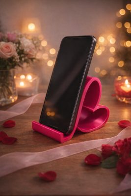 3D Telefontartó Szív Alakú