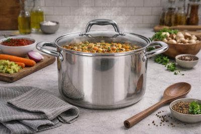 Caesar 5 literes indukciós fazék üveg fedővel, 22 cm-es átmérő