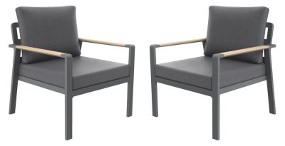 Rojaplast Sibiu Duo alumínium kerti fotel készlet (2db)