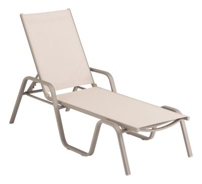 KETTLER BASIC PLUS alumínium napozóágy – taupe / bézs