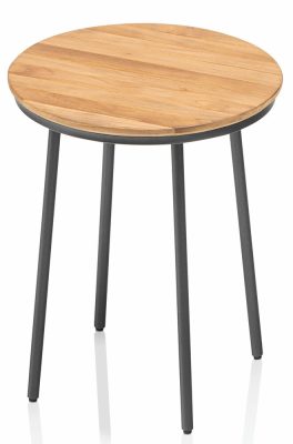 KETTLER TRIBE oldalasztal Ø 40 cm – antracit / teak