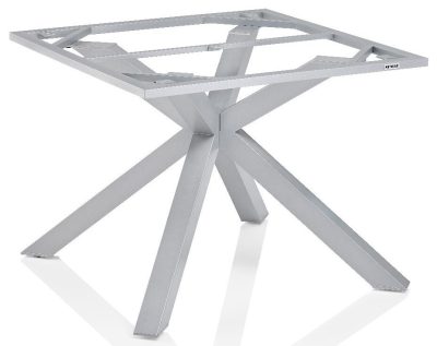 KETTLER X-LEG alumínium asztalváz 95×95 cm – ezüst