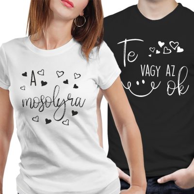 Te vagy az ok a mosolyra - páros póló