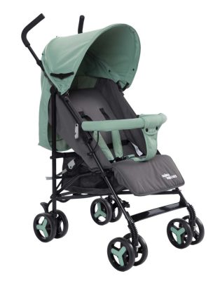 Mama Kiddies VENTO esernyőre csukható sport babakocsi menta zöld/szürke színben + Ajándék esővédő
