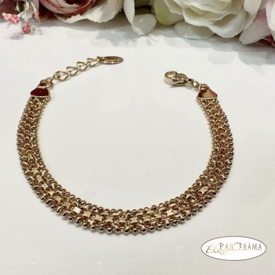 18K Gold Filled, antiallergén karkötő - Bismark 11 mm