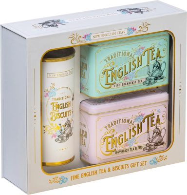 NET "Vintage Victorian" Ajándékcsomag (English Breakfast tea + Keksz) 360g