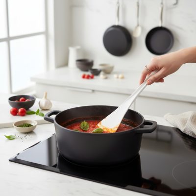 Spatula – 40 cm, 220 fokig hőálló, de Buyer, Polyglass – tartós és kényelmes konyhai eszköz