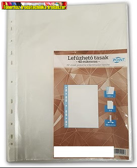 POINT A/4 Lefűzhető tasak narancsos (genotherm) 40mikron 100db/cs (lefűzhető genotherm,bugyi)(40mik,40mic) 