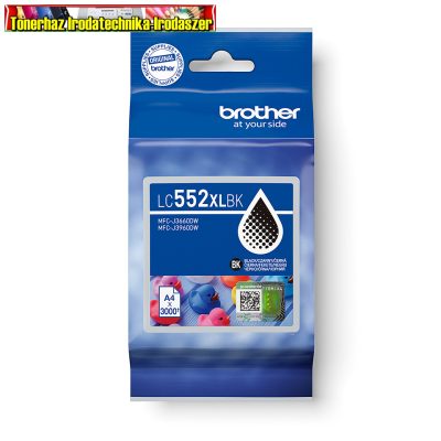 Brother LC552XL BK black eredeti tintapatron