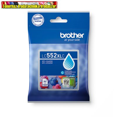 Brother LC552XL C cyan eredeti tintapatron
