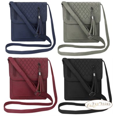  Női Ökobőr táska - Sötétkék