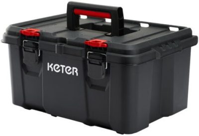 Keter szerszámosláda Stack'N'Roll Fekete/piros (2/karton)