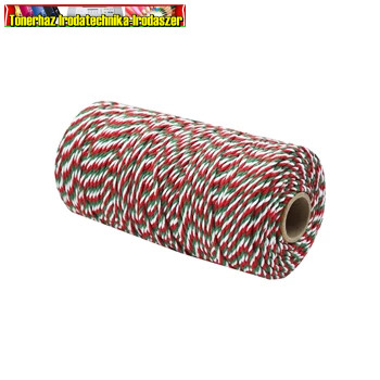 Aktakötöző zsineg nemzeti szín pamut 100 g/tek 