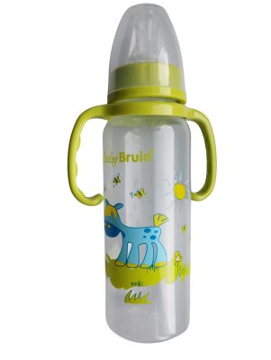1 db Baby Bruin fogantyús cumisüveg 240 ml + Ajándék - zöld