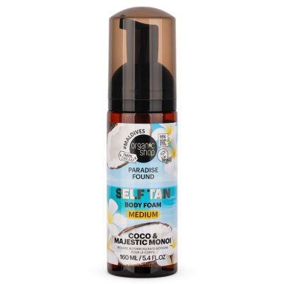 Organic Shop barnító hab kókusszal és monoival, közepes, 160 ml