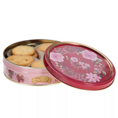 Beckys vajas keksz fémdobozban rózsás 114g