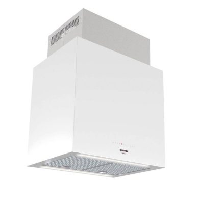 Nodor - Páraelszívó NorBreeze ISLA CUBE GLASS ECO 60 WH/A fehér Hob to Hood