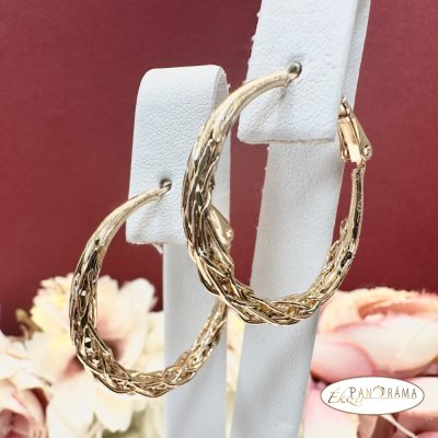  18k Gold Filled kis karika fülbevaló - Melissa 25