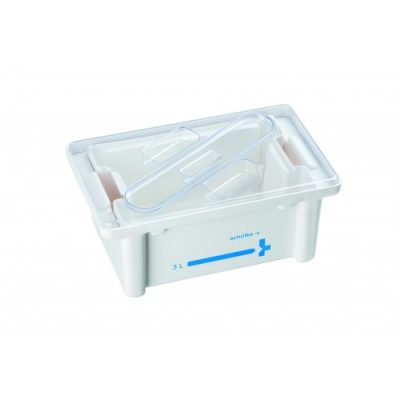 Schülke fertőtlenítő kád átlátszó műanyag fedővel 3L