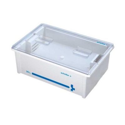 Schülke fertőtlenítő kád átlátszó műanyag fedővel 30L