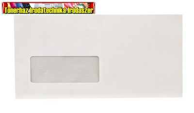 LA/4 szilikonos boríték BAL ablakos 35x90mm 1000db/doboz 110x220mm (LA4)