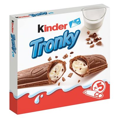 Kinder Tronky ropogós kakaós ostya tejes töltelékkel és kekszmorzsával T5 90 g