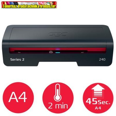 GBC 240 Home Office Laminálógép, A4, 75-125 mikron (4410068EU)