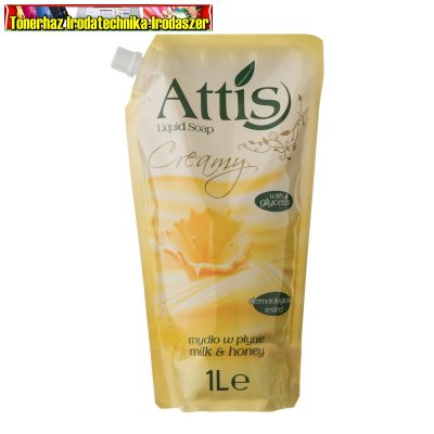 Attis folyékony szappan utántöltő 1l Milk&Honey