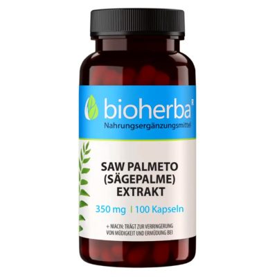 SAW PALMETTO EXTRACT - Prosztata Támogatás, Húgyhólyag Támogatás, DHT Blokkolás - Fűrészpálma Kivonat - 100 Kapszula - Bioherba