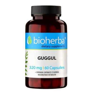 GUGGUL EXTRACT - Koffeinmentes Zsírégetés, Pajzsmirigy Optimalizálás, Koleszterin Optimalizálás - 60 Kapszula - Bioherba