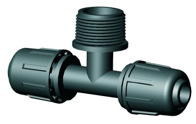 LPE T-idom kúpos 16x 3/4" külső menet x16